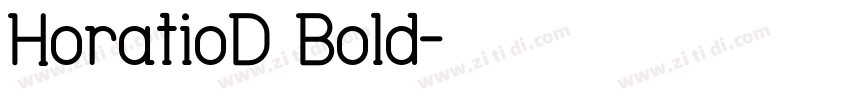 HoratioD Bold字体转换